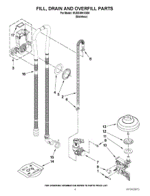04 - Fill, Drain And Overfill Parts parts for Kitchenaid Dishwasher KUDS30HXSS0 from AppliancePartsPros.com