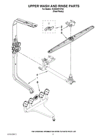 07 - Upper Wash And Rinse Parts parts for Kitchenaid Dishwasher KUDE60FXPA3 from AppliancePartsPros.com