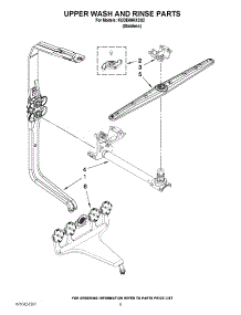 07 - Upper Wash And Rinse Parts parts for Kitchenaid Dishwasher KUDE60HXSS2 from AppliancePartsPros.com