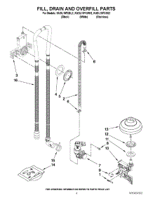 04 - Fill, Drain And Overfill Parts parts for Kitchenaid Dishwasher KUDL15FXBL2 from AppliancePartsPros.com