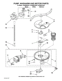 06 - Pump, Washarm And Motor Parts parts for Kitchenaid Dishwasher KUDE60FXSS2 from AppliancePartsPros.com