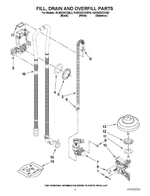 04 - Fill, Drain And Overfill Parts parts for Kitchenaid Dishwasher KUDS30CXSS2 from AppliancePartsPros.com