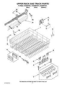 09 - Upper Rack And Track Parts parts for Kitchenaid Dishwasher KUDE48FXBL1 from AppliancePartsPros.com