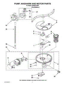 06 - Pump, Washarm And Motor Parts parts for Kitchenaid Dishwasher KUDE40FXSP2 from AppliancePartsPros.com