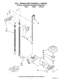04 - Fill, Drain And Overfill Parts parts for Kitchenaid Dishwasher KUDC03FVBL5 from AppliancePartsPros.com