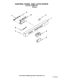 02 - Control Panel And Latch Parts parts for Kitchenaid Dishwasher KUDE50CXSS1 from AppliancePartsPros.com