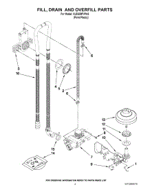 04 - Fill, Drain And Overfill Parts parts for Kitchenaid Dishwasher KUDS50FVPA5 from AppliancePartsPros.com