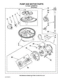 06 - Pump And Motor Parts parts for Kitchenaid Dishwasher KUDS50FVPA5 from AppliancePartsPros.com