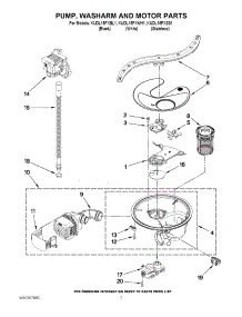 06 - Pump, Washarm And Motor Parts parts for Kitchenaid Dishwasher KUDL15FXBL1 from AppliancePartsPros.com