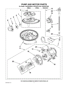 06 - Pump And Motor Parts parts for Kitchenaid Dishwasher KUDC20CVWH5 from AppliancePartsPros.com
