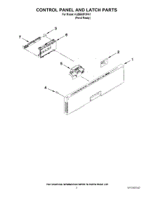 02 - Control Panel And Latch Parts parts for Kitchenaid Dishwasher KUDE60FXPA1 from AppliancePartsPros.com