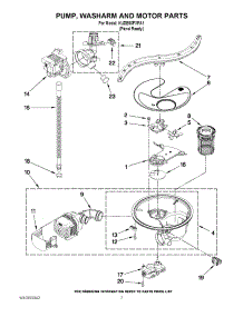06 - Pump, Washarm And Motor Parts parts for Kitchenaid Dishwasher KUDE60FXPA1 from AppliancePartsPros.com