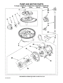 06 - Pump And Motor Parts parts for Kitchenaid Dishwasher KUDS40FVSS5 from AppliancePartsPros.com