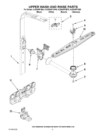 07 - Upper Wash And Rinse Parts parts for Kitchenaid Dishwasher KUDS40FVWH5 from AppliancePartsPros.com