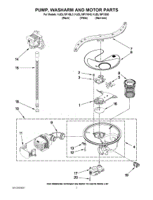 06 - Pump, Washarm And Motor Parts parts for Kitchenaid Dishwasher KUDL15FXSS0 from AppliancePartsPros.com