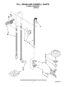 04 - Fill, Drain And Overfill Parts parts for Kitchenaid Dishwasher KUDE50CXSS0 from AppliancePartsPros.com