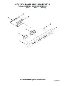02 - Control Panel And Latch Parts parts for Kitchenaid Dishwasher KUDS30CXWH0 from AppliancePartsPros.com