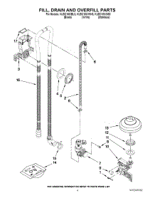 04 - Fill, Drain And Overfill Parts parts for Kitchenaid Dishwasher KUDC10IXWH0 from AppliancePartsPros.com