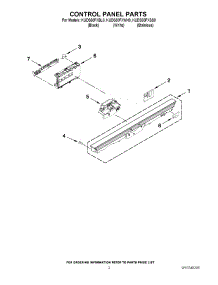 02 - Control Panel Parts parts for Kitchenaid Dishwasher KUDS30FXWH0 from AppliancePartsPros.com