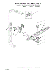 07 - Upper Wash And Rinse Parts parts for Kitchenaid Dishwasher KUDC10IXSS0 from AppliancePartsPros.com