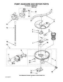 06 - Pump, Washarm And Motor Parts parts for Kitchenaid Dishwasher KUDE40FXSP0 from AppliancePartsPros.com