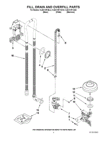 04 - Fill, Drain And Overfill Parts parts for Kitchenaid Dishwasher KUDC10FXWH0 from AppliancePartsPros.com