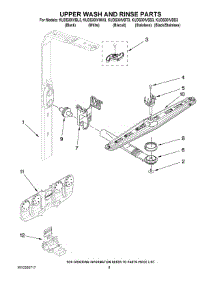 07 - Upper Wash And Rinse Parts parts for Kitchenaid Dishwasher KUDS30IVSS3 from AppliancePartsPros.com