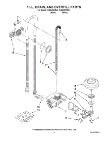 04 - Fill, Drain And Overfill Parts parts for Kitchenaid Dishwasher KUDL03IVBL4 from AppliancePartsPros.com
