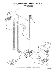 04 - Fill, Drain And Overfill Parts parts for Kitchenaid Dishwasher KUDE60FVPA3 from AppliancePartsPros.com