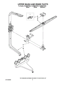 07 - Upper Wash And Rinse Parts parts for Kitchenaid Dishwasher KUDE60FVWH3 from AppliancePartsPros.com