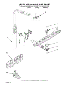 07 - Upper Wash And Rinse Parts parts for Kitchenaid Dishwasher KUDS40CVSS4 from AppliancePartsPros.com