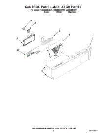 02 - Control Panel And Latch Parts parts for Kitchenaid Dishwasher KUDS50SVSS4 from AppliancePartsPros.com