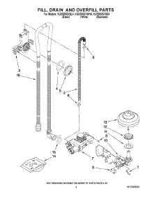 04 - Fill, Drain And Overfill Parts parts for Kitchenaid Dishwasher KUDS50SVSS4 from AppliancePartsPros.com
