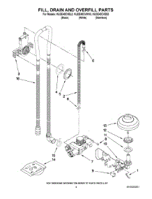 04 - Fill, Drain And Overfill Parts parts for Kitchenaid Dishwasher KUDE40CVWH3 from AppliancePartsPros.com