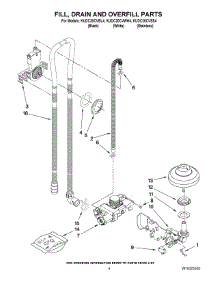 04 - Fill, Drain And Overfill Parts parts for Kitchenaid Dishwasher KUDC20CVSS4 from AppliancePartsPros.com