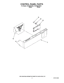 02 - Control Panel Parts parts for Kitchenaid Dishwasher KUDC03FVBL3 from AppliancePartsPros.com