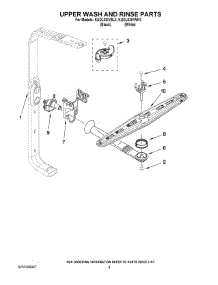 07 - Upper Wash And Rinse Parts parts for Kitchenaid Dishwasher KUDL03IVBL3 from AppliancePartsPros.com