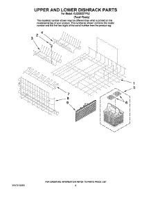 04 - Upper And Lower Dishrack Parts parts for Kitchenaid Dishwasher KUDD03DTPA3 from AppliancePartsPros.com