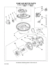 06 - Pump And Motor Parts parts for Kitchenaid Dishwasher KUDC03FVWH3 from AppliancePartsPros.com