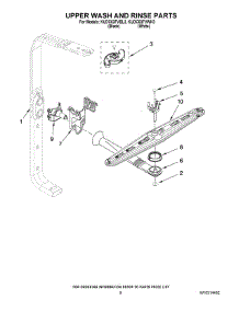 07 - Upper Wash And Rinse Parts parts for Kitchenaid Dishwasher KUDC03FVBL3 from AppliancePartsPros.com