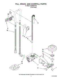 04 - Fill, Drain And Overfill Parts parts for Kitchenaid Dishwasher KUDS50FVPA3 from AppliancePartsPros.com