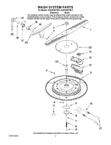 03 - Wash System Parts parts for Kitchenaid Dishwasher KUDH03DTSS3 from AppliancePartsPros.com