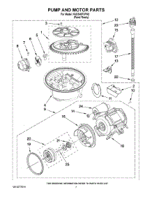 06 - Pump And Motor Parts parts for Kitchenaid Dishwasher KUDS40FVPA2 from AppliancePartsPros.com