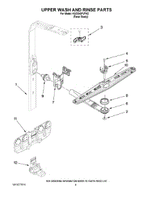 07 - Upper Wash And Rinse Parts parts for Kitchenaid Dishwasher KUDS40FVPA2 from AppliancePartsPros.com
