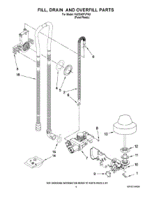 04 - Fill, Drain And Overfill Parts parts for Kitchenaid Dishwasher KUDS40FVPA3 from AppliancePartsPros.com