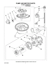 06 - Pump And Motor Parts parts for Kitchenaid Dishwasher KUDS40FVPA3 from AppliancePartsPros.com