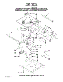 02 - Tub Parts parts for Kitchenaid Dishwasher KUDD03STPA0 from AppliancePartsPros.com