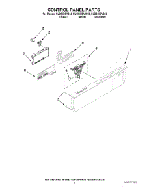 02 - Control Panel Parts parts for Kitchenaid Dishwasher KUDS50SVBL3 from AppliancePartsPros.com