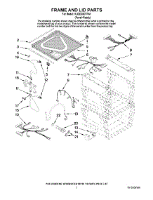 05 - Frame And Lid Parts parts for Kitchenaid Dishwasher KUDD03DTPA1 from AppliancePartsPros.com