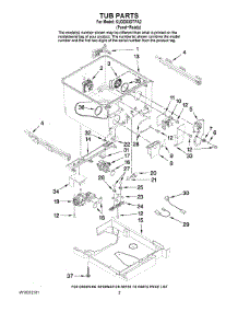 02 - Tub Parts parts for Kitchenaid Dishwasher KUDD03DTPA2 from AppliancePartsPros.com